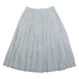 Womens Pleated Skirt Grey Midi Check S