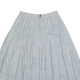Womens Pleated Skirt Grey Midi Check S