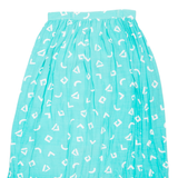 Womens Straight Skirt Blue Midi XS