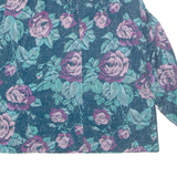 Womens Straight Skirt Green Midi Floral XXS