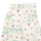 Womens A-Line Skirt Green Midi Floral M