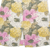 Womens Straight Skirt Pink Midi Floral M
