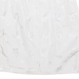 LAMELA Womens Straight Skirt Grey Knee Length Floral XXS