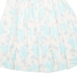EXCLUSIVE STYLE Womens A-Line Skirt Blue Midi Floral M