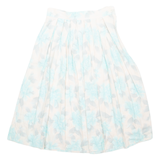 EXCLUSIVE STYLE Womens A-Line Skirt Blue Midi Floral M