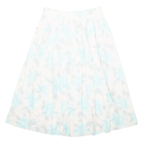 EXCLUSIVE STYLE Womens A-Line Skirt Blue Midi Floral M