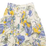 Womens A-Line Skirt Blue Midi Floral S