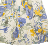 Womens A-Line Skirt Blue Midi Floral S
