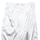 Womens Straight Skirt Grey Knee Length S