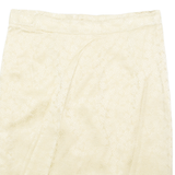 Womens Pencil Skirt Gold Midi Floral M