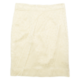 Womens Pencil Skirt Gold Midi Floral M