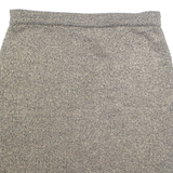 ANDREA MARE Womens Straight Skirt Gold Knee Length Striped M