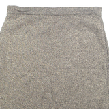 ANDREA MARE Womens Straight Skirt Gold Knee Length Striped M