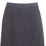 BRIGGS Womens Straight Skirt Brown Midi Wool Gingham UK 12