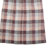 Womens Straight Skirt Red Midi Wool Gingham M