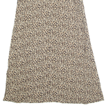 VINTAGE BLUE Womens A-Line Skirt Brown Long Floral M