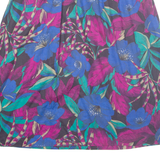 Womens A-Line Skirt Blue Midi Floral M