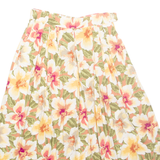 SK & COMPANY Womens A-Line Skirt Yellow Midi Floral UK 4