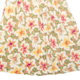 SK & COMPANY Womens A-Line Skirt Yellow Midi Floral UK 4