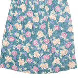 CLASSICS Womens A-Line Skirt Green Midi Floral UK 10
