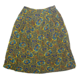 PENDLETON Womens A-Line Skirt Yellow Midi Crazy Pattern M