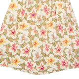 SK & COMPANY Womens A-Line Skirt Yellow Midi Floral UK 8