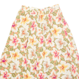 SK & COMPANY Womens A-Line Skirt Yellow Midi Floral UK 8