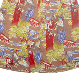 YESSICA Womens A-Line Skirt Brown Long Floral M