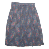 FUNDAMENTAL THINGS Womens Pleated Skirt Blue Midi Floral UK 18