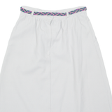 KAKI ROBERTS Belted Womens A-Line Skirt Grey Midi UK 10