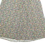 Womens A-Line Skirt Green Midi Floral M
