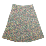 Womens A-Line Skirt Green Midi Floral M