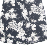 HIRSCH Womens A-Line Skirt Black Long Floral M