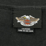 Harley Davidson Graphic Long Sleeve T-Shirt - Medium Black Cotton