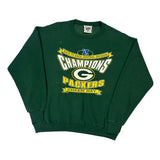 Green Bay Packers Lee Sport Football Sweatshirt - Large Green Cotton