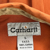 Tall Carhartt Shirt - Large Orange Cotton