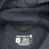 Built To Serve And Protect Hardworking People Carhartt Hoodie - XL Navy Cotton