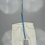 Levis Jeans - 32W 30L White Cotton