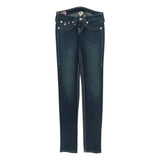 True Religion Skinny Jeans - 28W US 2 Dark Wash Cotton Blend