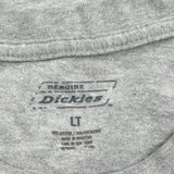 Dickies T-Shirt - Large Gray Cotton Blend