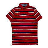 Tommy Hilfiger Slim Fit Polo Shirt - Small Red Cotton