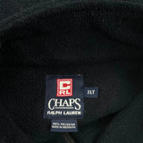 Chaps Ralph Lauren Full Zip Fleece Jacket - XL Black Polyester