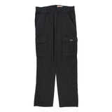 Wrangler Cargo Trousers - 34W 34L Black Cotton