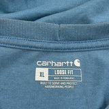 Carhartt T-Shirt - XL Blue Cotton