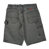 Wrangler Carpenter Shorts - 34W 11L Grey Cotton