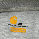 Carhartt Polo Shirt - 2XL Gray Cotton