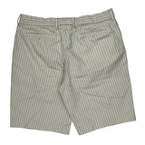 Polo By Ralph Lauren Pinstripe Chino Shorts - 34W 9L Cream Cotton