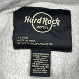 Hard Rock Cafe Hoodie - XL Grey Cotton Blend