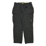 Cat Cargo Pants - 36W 30L Black Cotton Blend