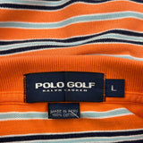 Polo By Ralph Lauren Striped Polo Shirt - Large Multicoloured Cotton
